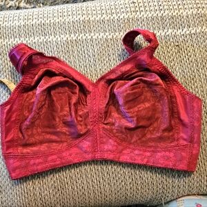 Playtex 4693 18 Hour Comfort‎ Strap Bra Berry 38 DD EUC